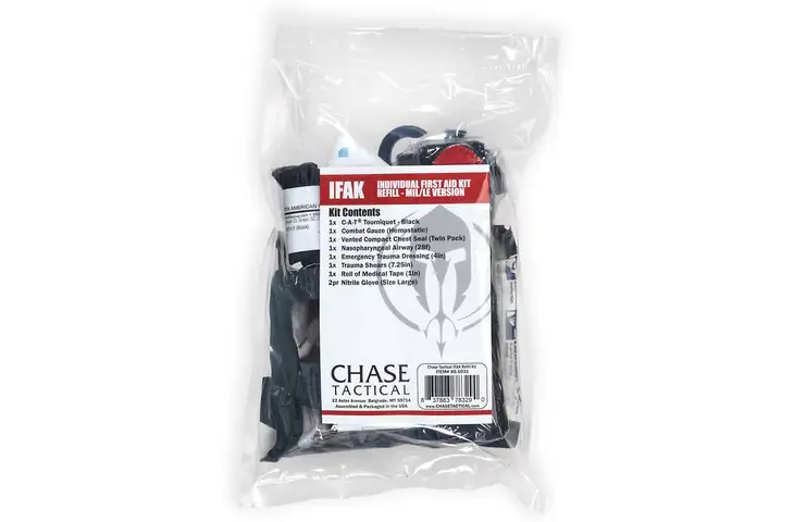 Chase Tactical IFAK/Basic Medical Refill, Z-Fold Combet Gauze MIL